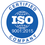 A Certified ISO 9001:2015 Company badge